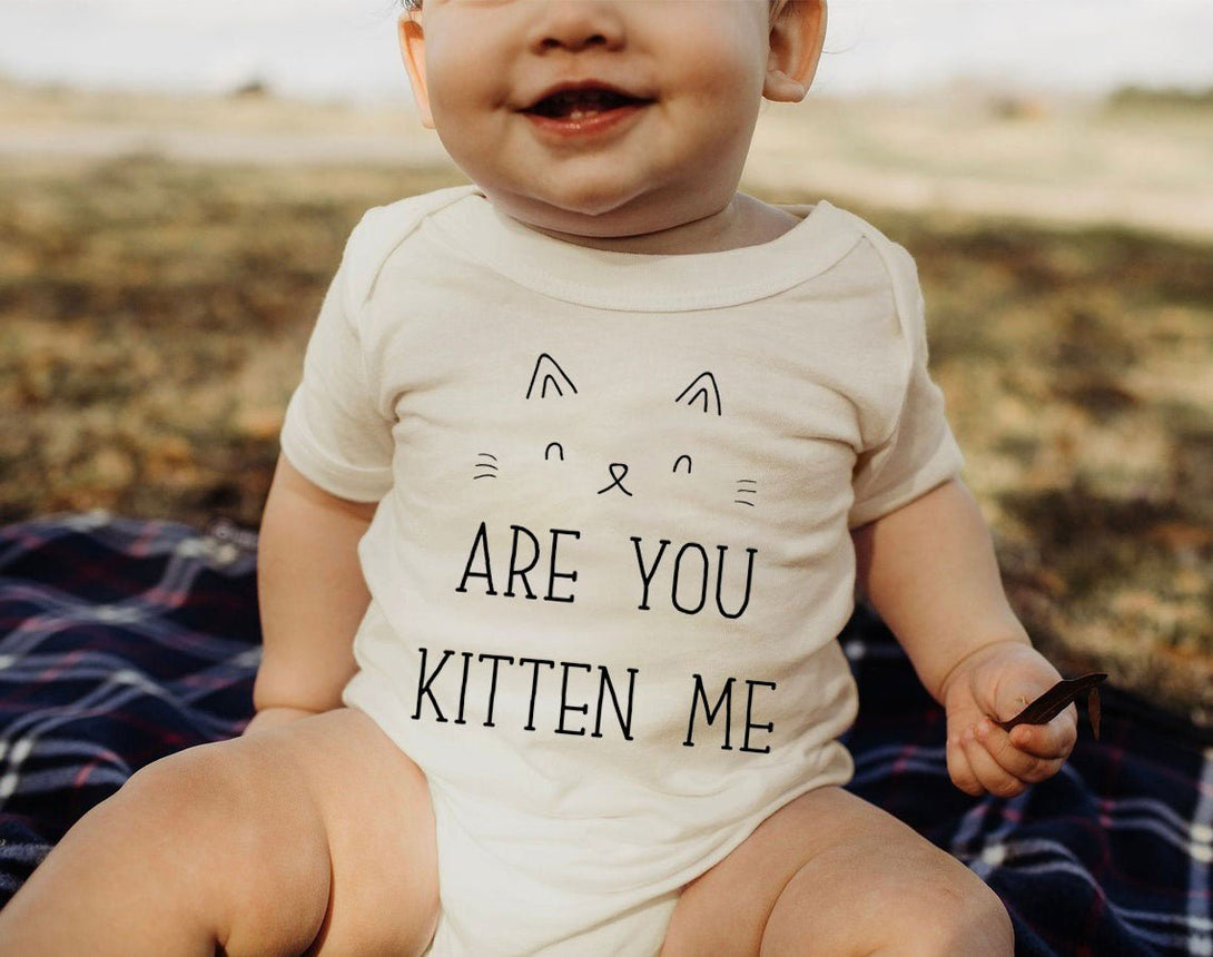 Are You Kitten Me Cat Onesies - Cute Cat Newborn Baby Gift - Clothes for Baby - BabiChic