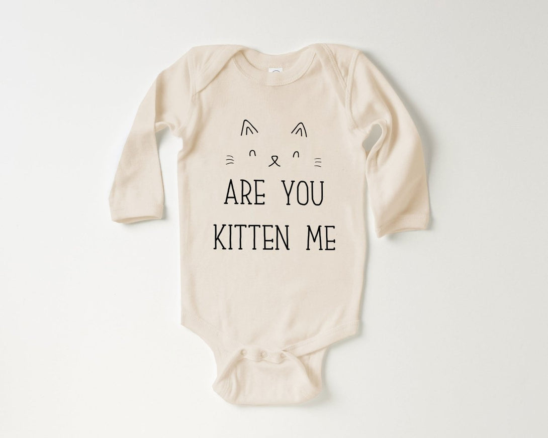 Are You Kitten Me Cat Onesies - Cute Cat Newborn Baby Gift - Clothes for Baby - BabiChic