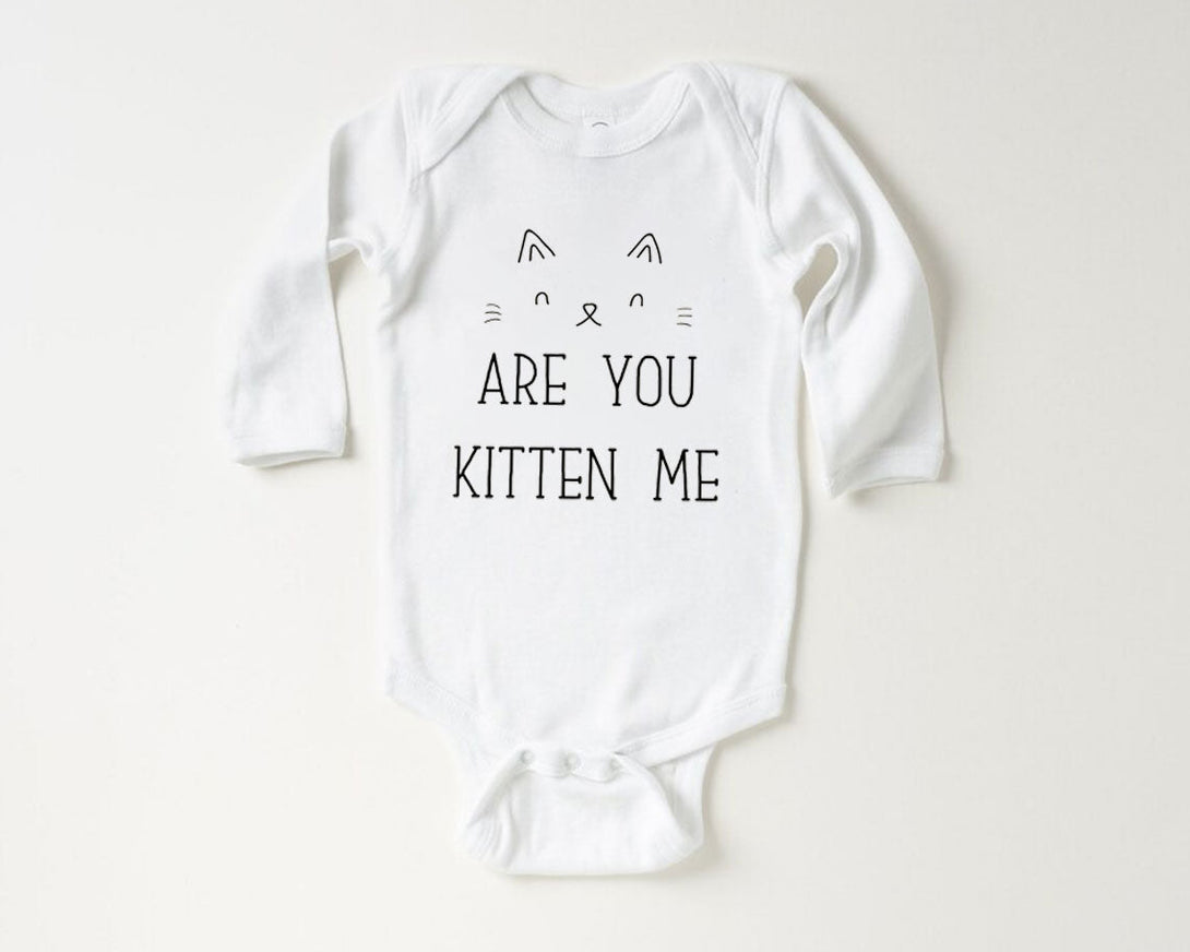 Are You Kitten Me Cat Onesies - Cute Cat Newborn Baby Gift - Clothes for Baby - BabiChic