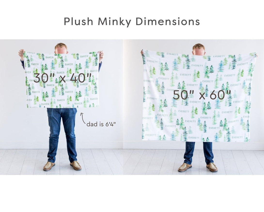 Arrow Plush Minky Personalized Name Blanket - BabiChic