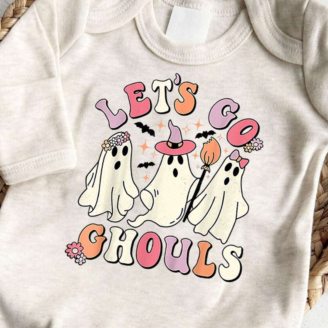 Baby Romper Let's Go Ghouls Gender Neutral Baby Clothes For My First Halloween - BabiChic