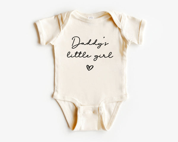 Daddy's Little Girl Onesie - Minimalist Bodysuit - Father's Day Natural Baby Onesie - BabiChic