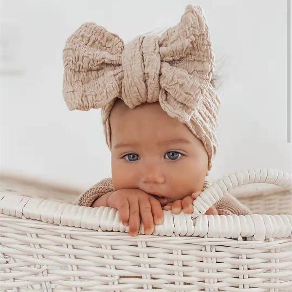 Headband With A Large Bow For Baby Girls - BabiChic