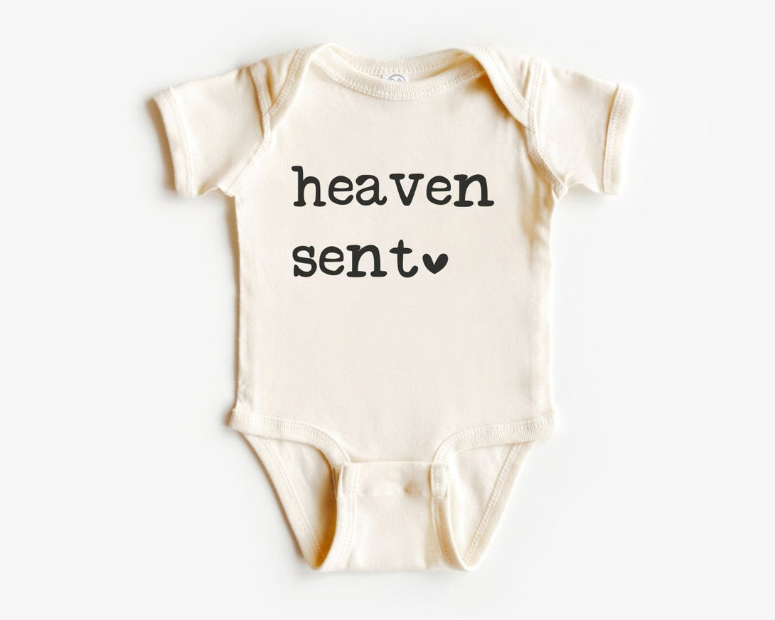 Heaven Sent Baby Onesie - IVF Baby - Rainbow Baby Bodysuit - Natural Religious Onesie - BabiChic