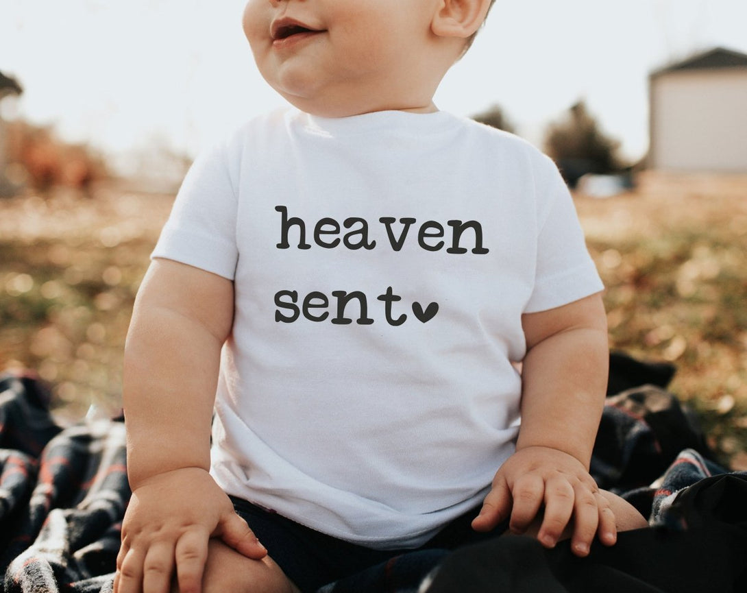 Heaven Sent Baby Onesie - IVF Baby - Rainbow Baby Bodysuit - Natural Religious Onesie - BabiChic