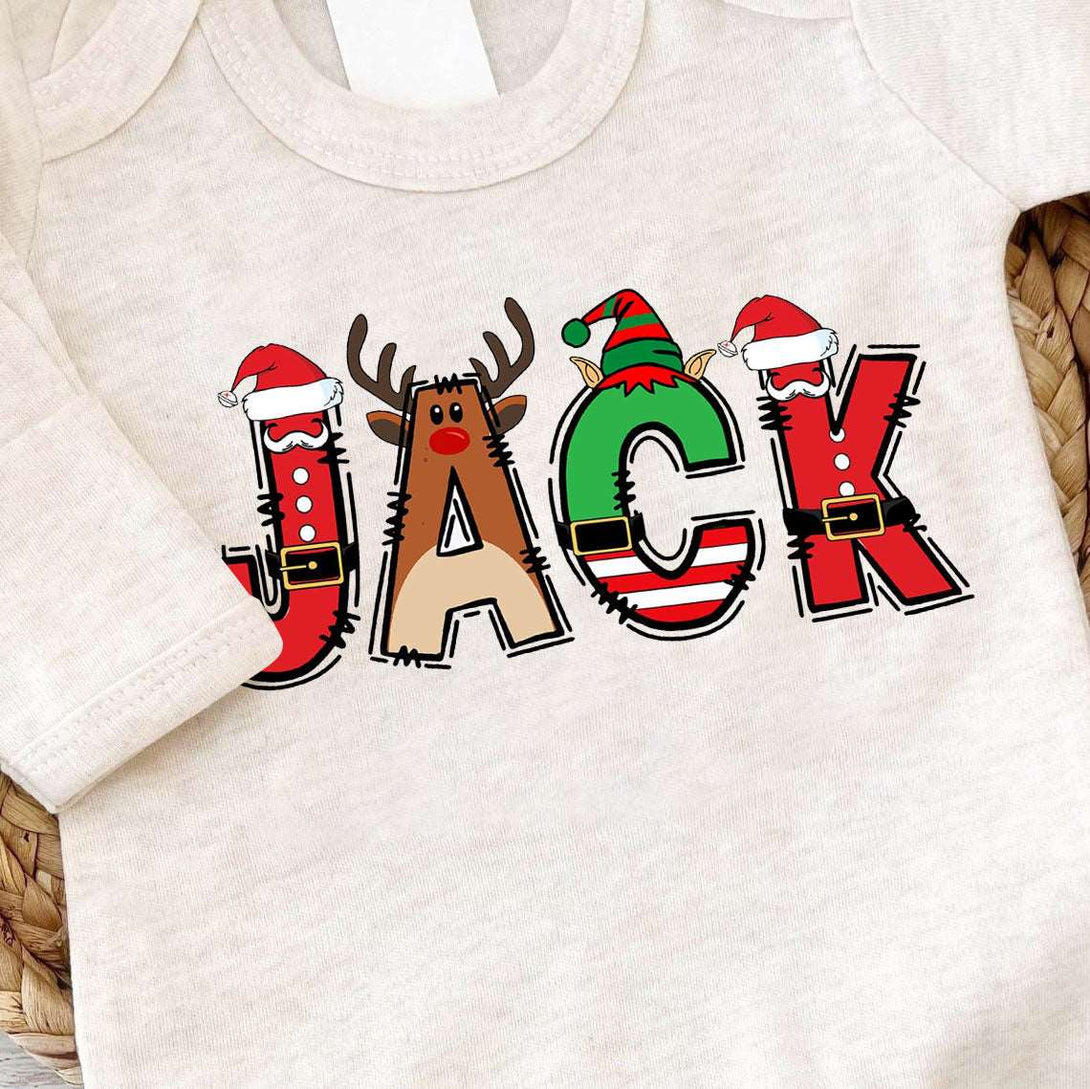 My First Christmas Outfit Personalized Baby Romper For 1st Christmas Baby Clothes Must Have - BabiChic