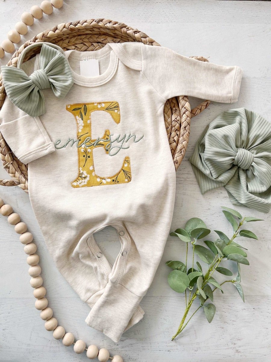  Personalized Custom Newborn Girl Coming Home Outfit