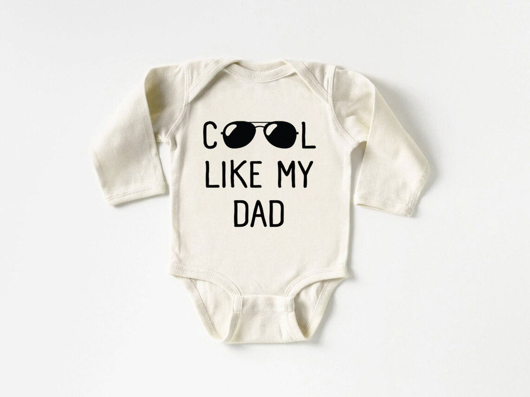 Personalized Baby Onesies - Cool Like My Dad - Announcement Gift for Dad Father's Day - Baby Reveal - BabiChic