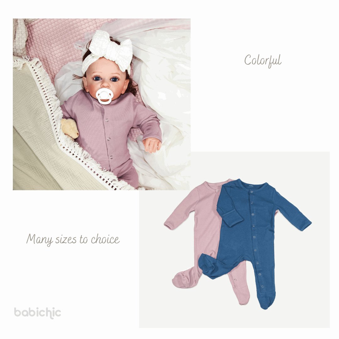 Personalized Baby Romper Footie Sleepsuit Must Haves, Embroided Name, Going Home Outfit, Walking Outfits For Baby Girls - BabiChic