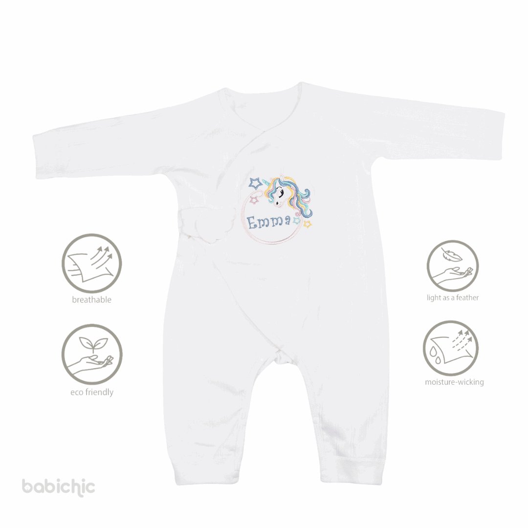 Personalized Baby Romper Gender Neutral Baby Clothes Baby Outfits For Outings & Family Gatherings - BabiChic