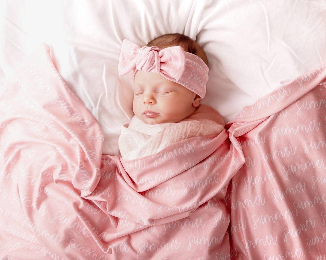 Personalized Baby Swaddle Blanket - BabiChic