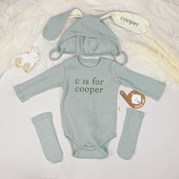 Personalized Long Sleeve Onesies Outfit, Embroidered Name, Autumn Winter Onesie, Walking Outfits & Photo In Family Gatherings - BabiChic