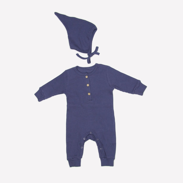 Personalized Long Sleeve Romper & Top Hat Set Gender Neutral Baby Clothes - Embroided Name - Baby Outfits For Family Gatherings Or Walking - BabiChic