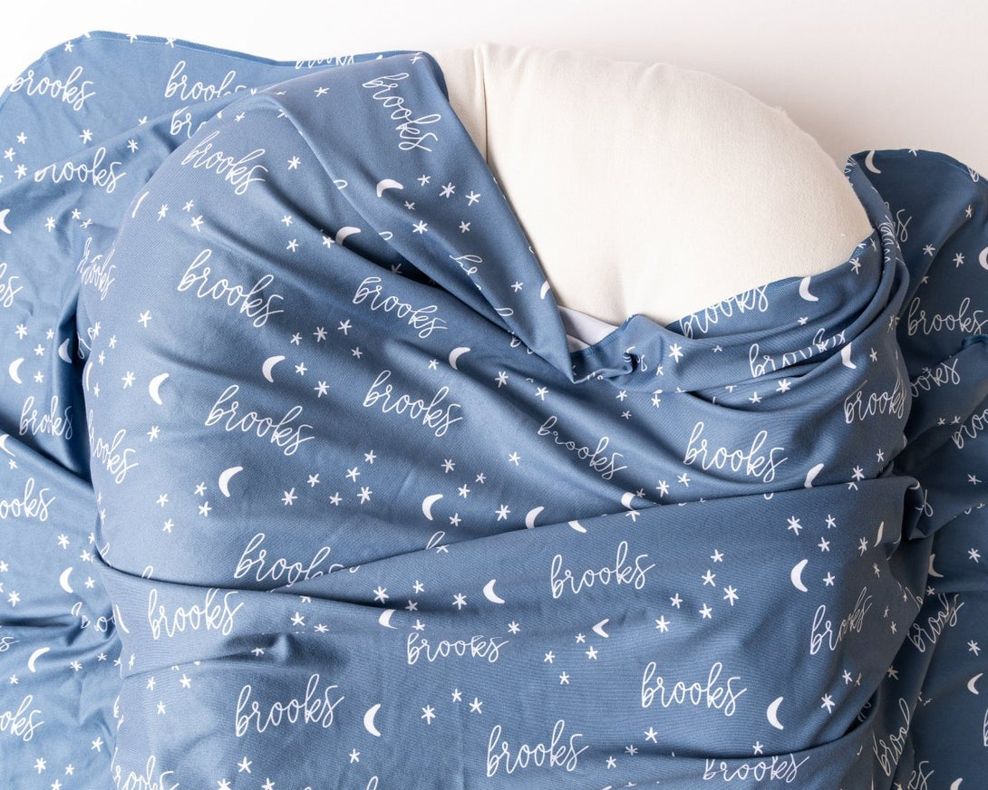 Personalized Swaddle Blanket - Night Sky - BabiChic