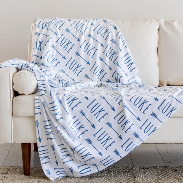 Plush Minky Blanket - Arrows - BabiChic