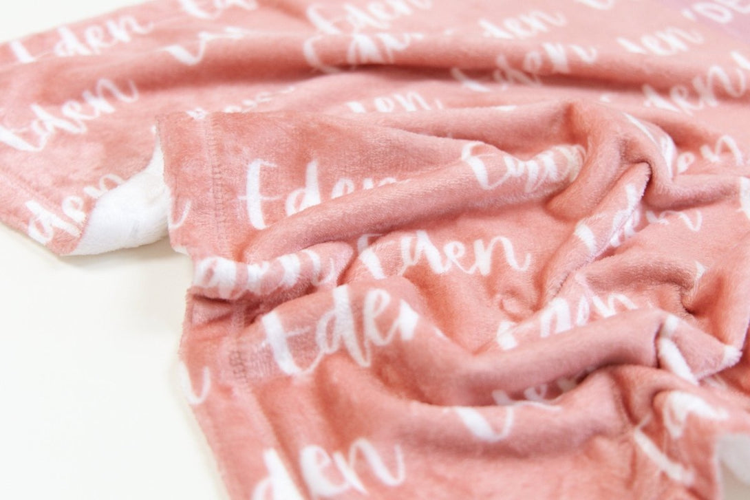 Plush Minky Name Blanket - BabiChic