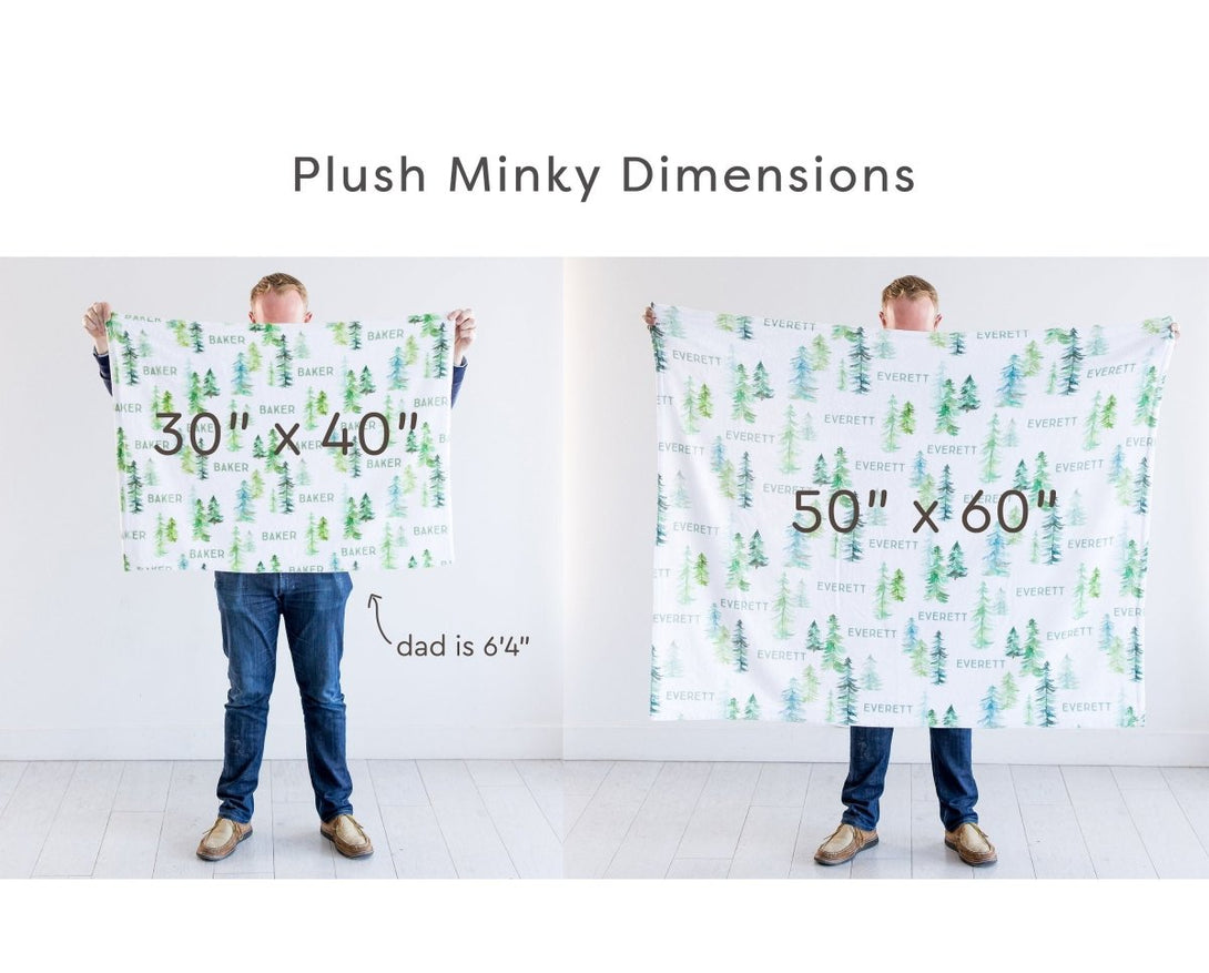 Plush Minky Name Blanket - BabiChic