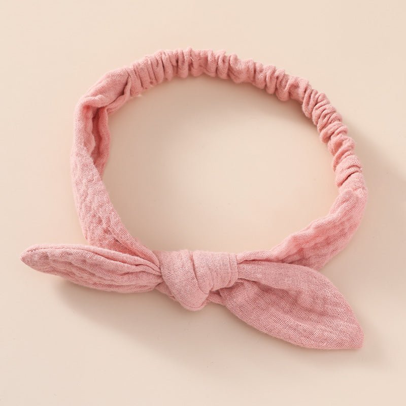 Short Rabbit Ear Headband For Baby Girls - BabiChic