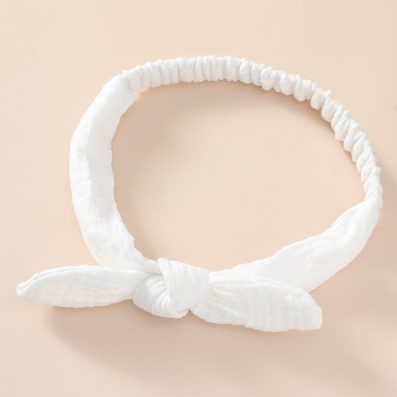 Short Rabbit Ear Headband For Baby Girls - BabiChic