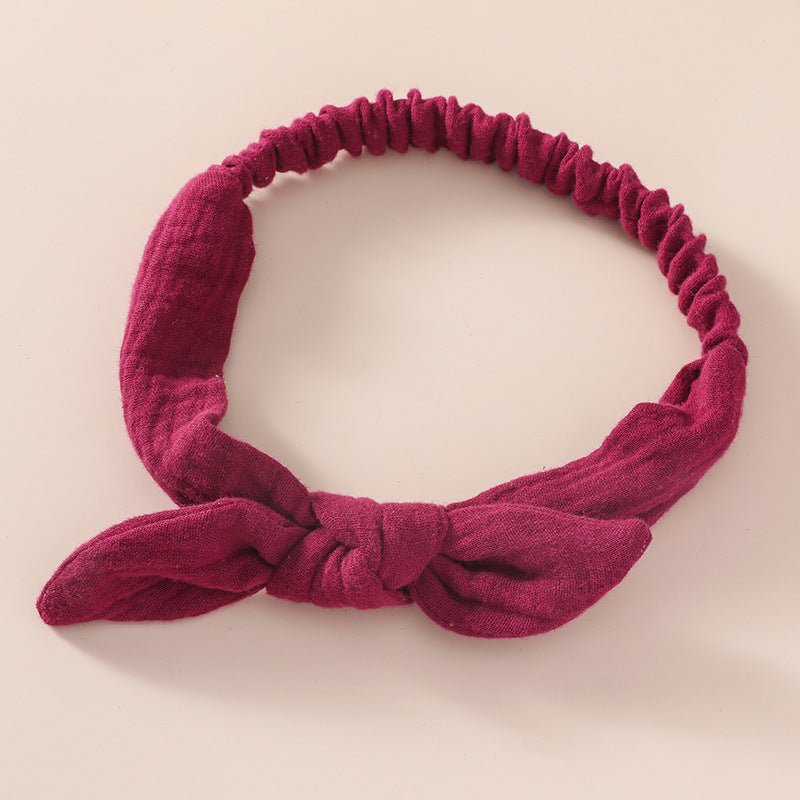 Short Rabbit Ear Headband For Baby Girls - BabiChic