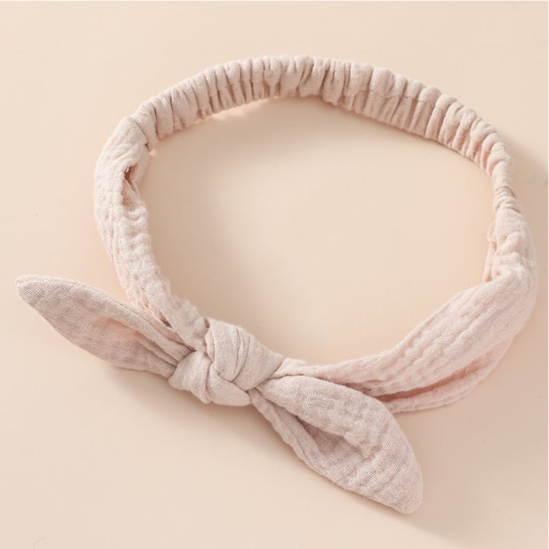 Short Rabbit Ear Headband For Baby Girls - BabiChic