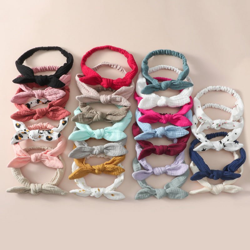 Short Rabbit Ear Headband For Baby Girls - BabiChic