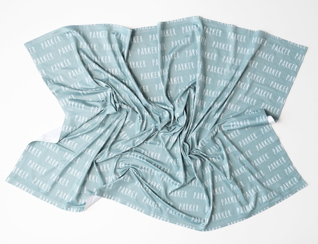 Stretchy Jersey Blanket - Ocean - BabiChic