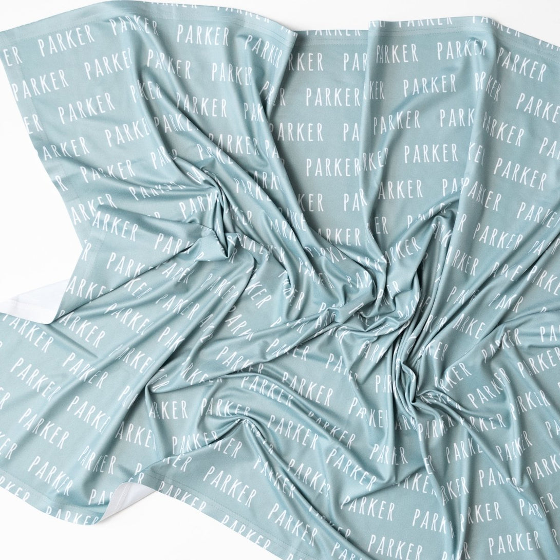 Stretchy Jersey Blanket - Ocean - BabiChic