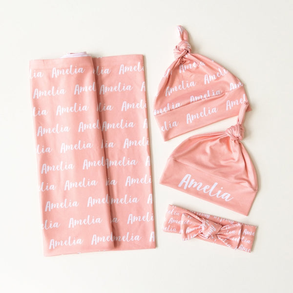 Stretchy Jersey Set - Peach - BabiChic