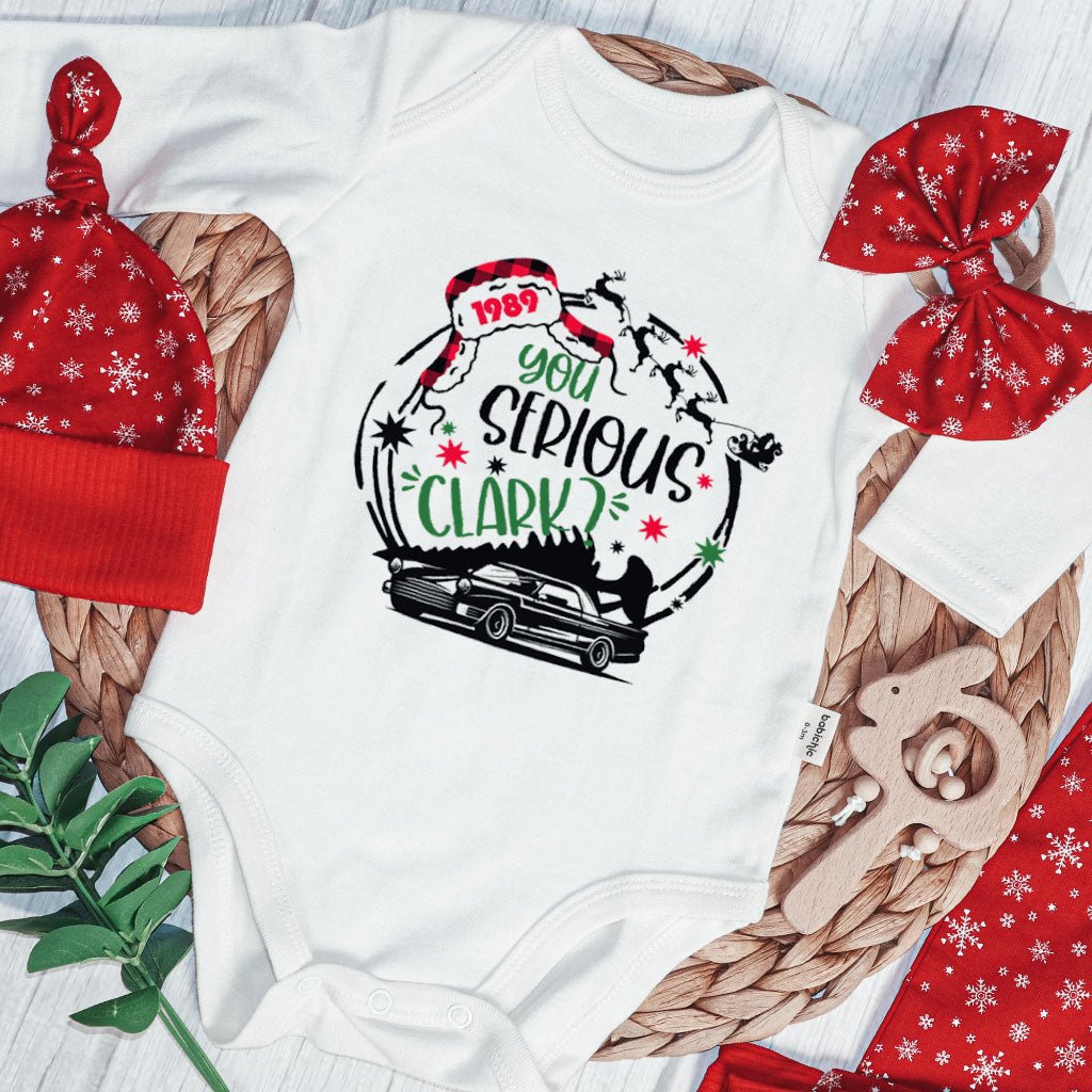 You Serious Clark Christmas Baby Onesies and Long Pants Set | National Lampoon's Christmas Vacation Baby Onesie - BabiChic