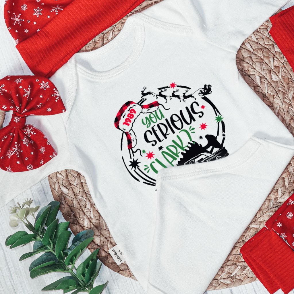 You Serious Clark Christmas Baby Onesies and Long Pants Set | National Lampoon's Christmas Vacation Baby Onesie - BabiChic